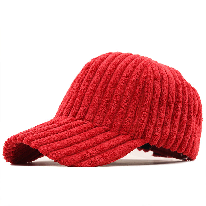 Wholesale Winter Warm Corduroy Fashion Casual Couple Versatile Duckbill Cap