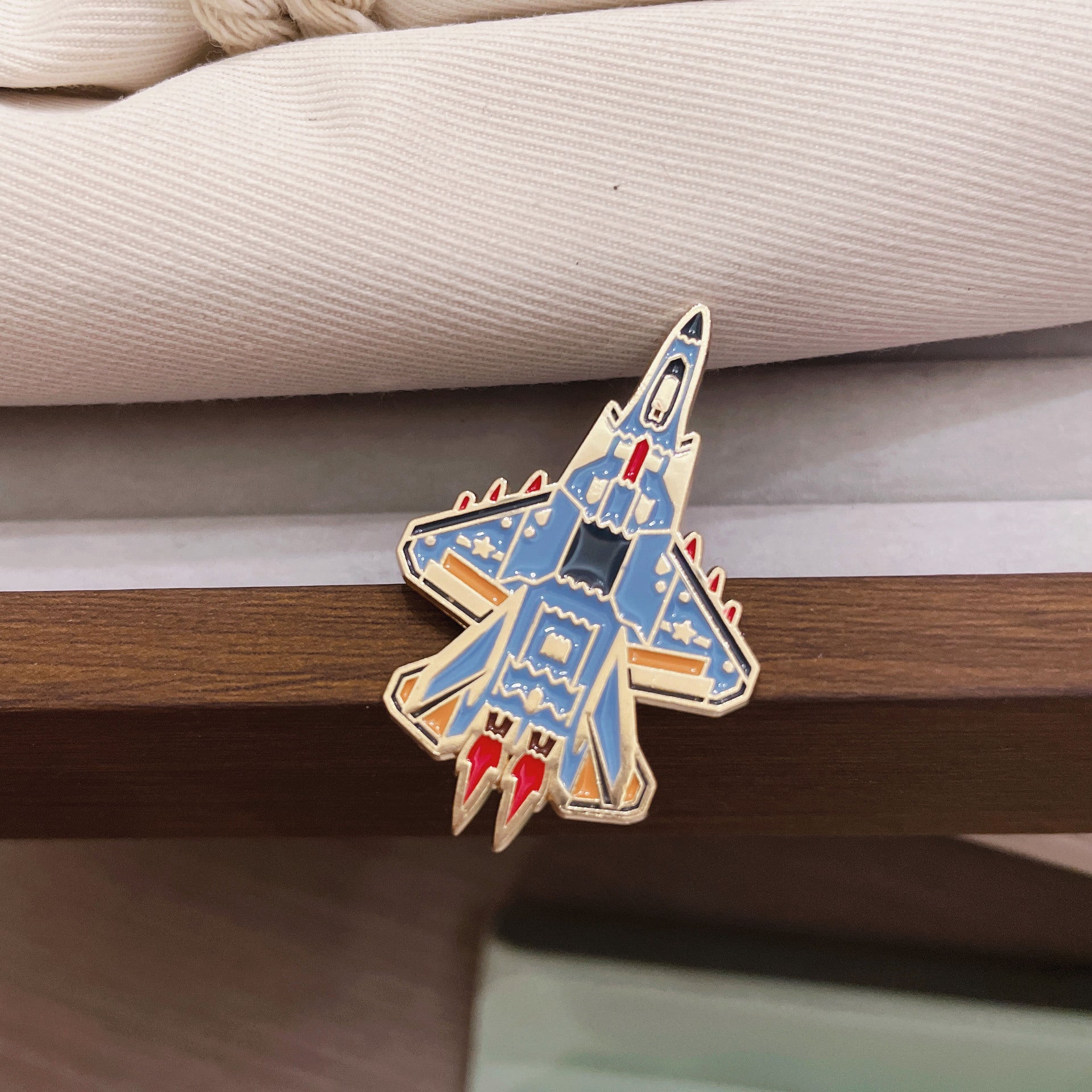 Wholesale Space Fighter Badge Brooch