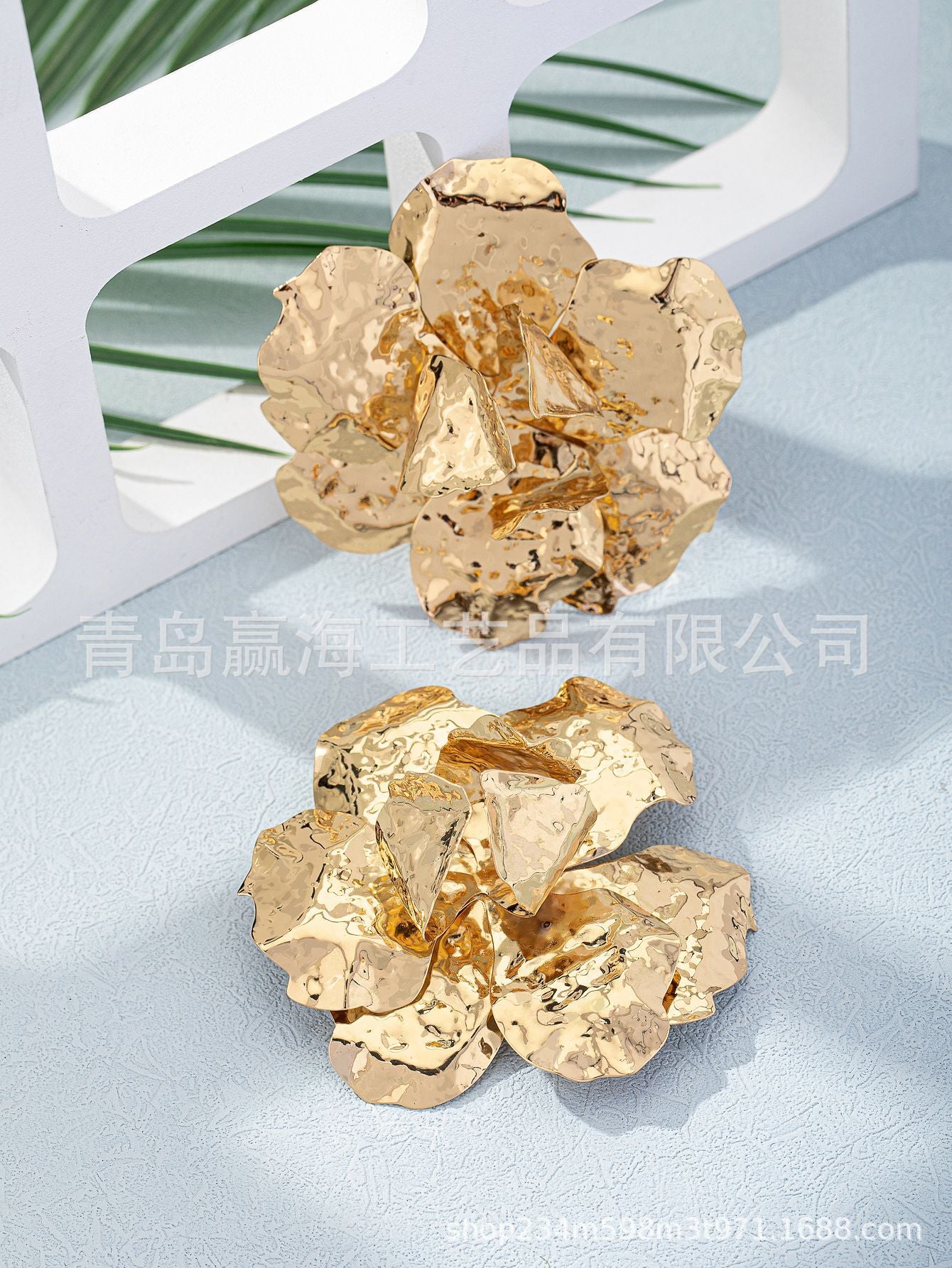 Wholesale Temperament, Oversized Three-dimensional Flowers, Exaggerated High-end Earrings