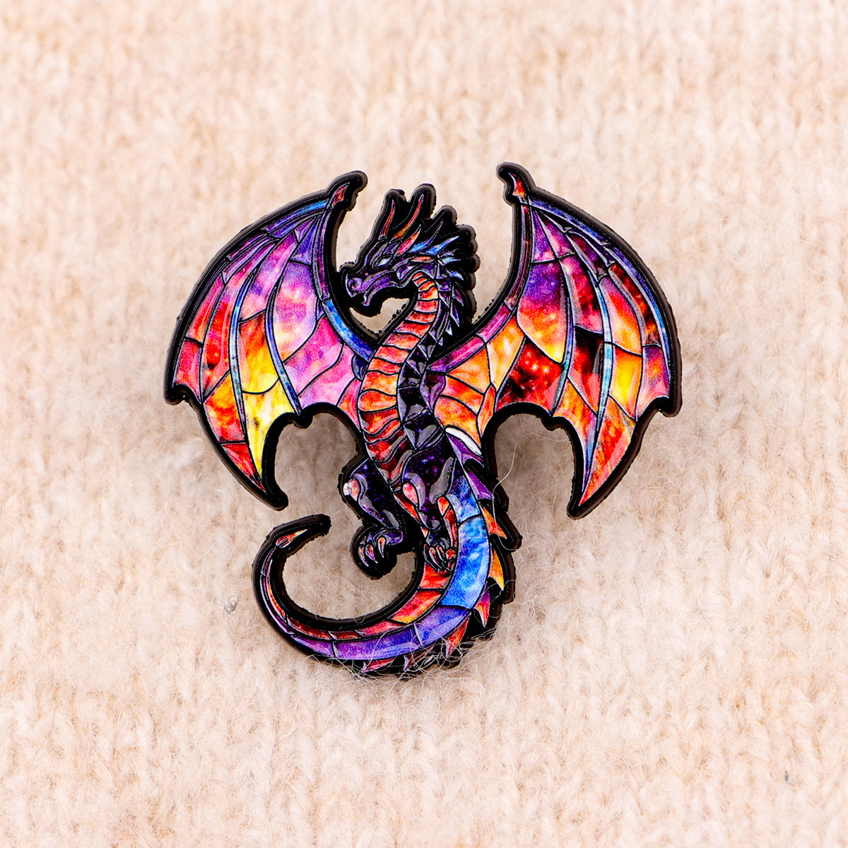 Wholesale Dragon Brooch Cartoon Metal Badge Accessories