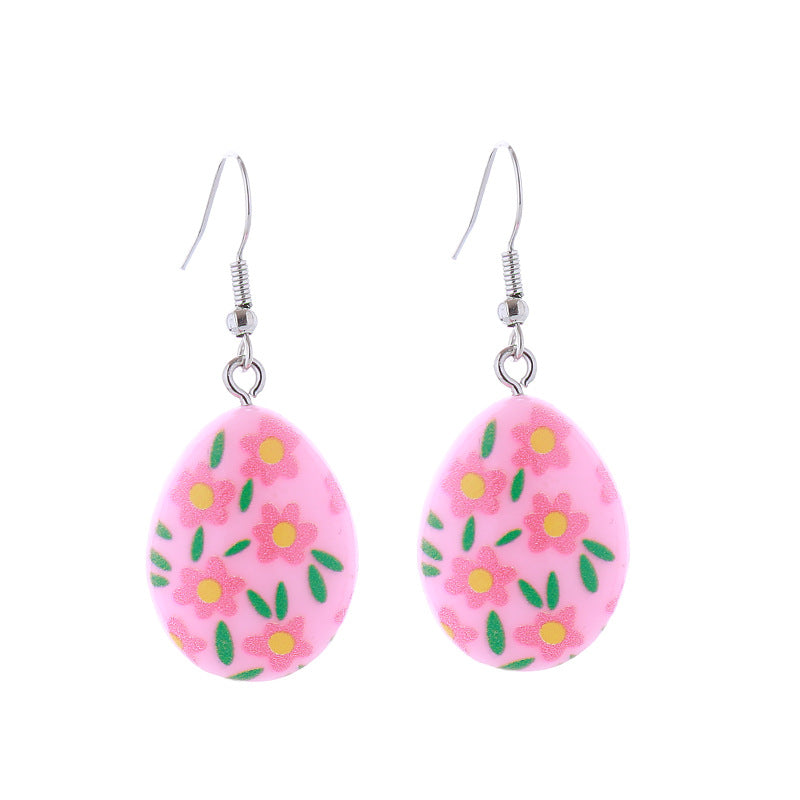 Wholesale Easter Cartoon Rabbits, Carrots, Easter Eggs, Chicks, Plastic Earrings