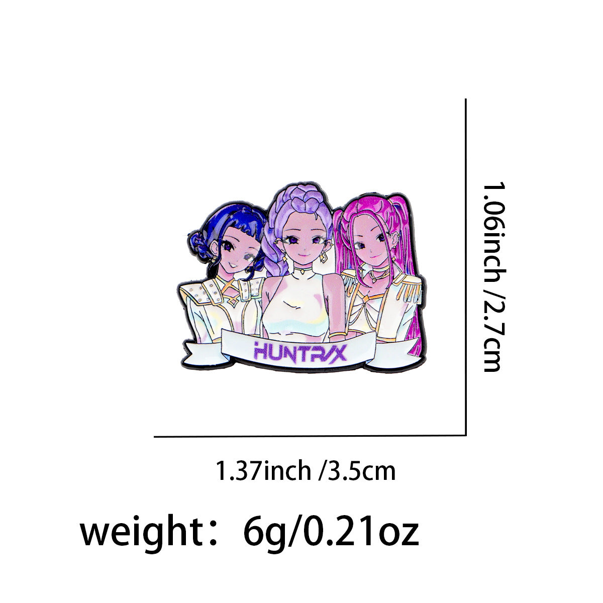 Wholesale Cartoon Girl Group Brooch Metal Badge Accessories