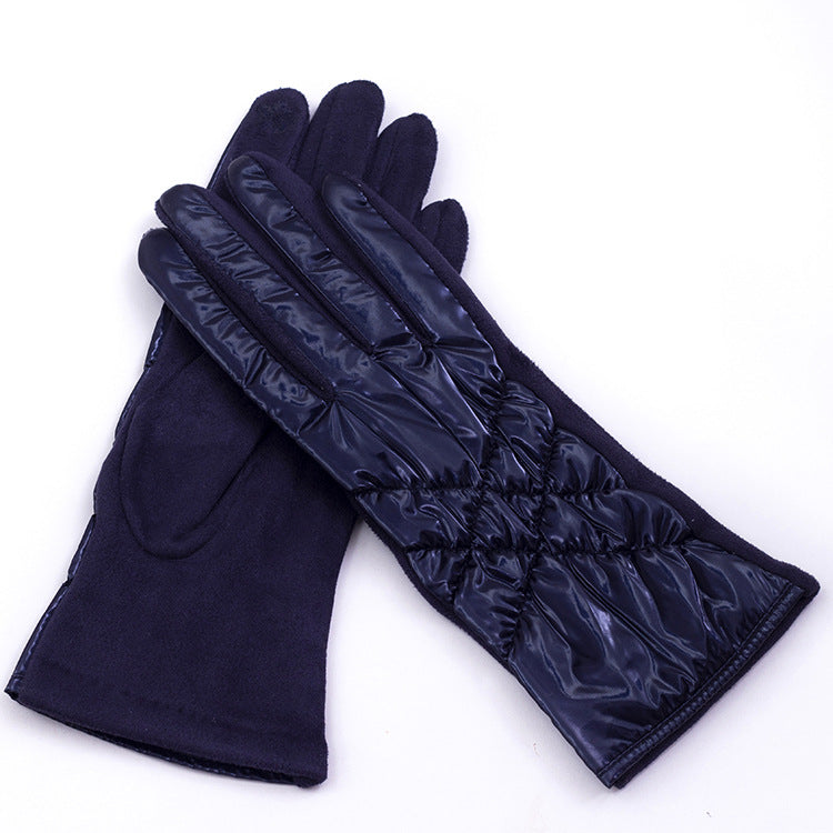 Wholesale Winter Women's Cycling Warmth and Plush Down Cotton Glove