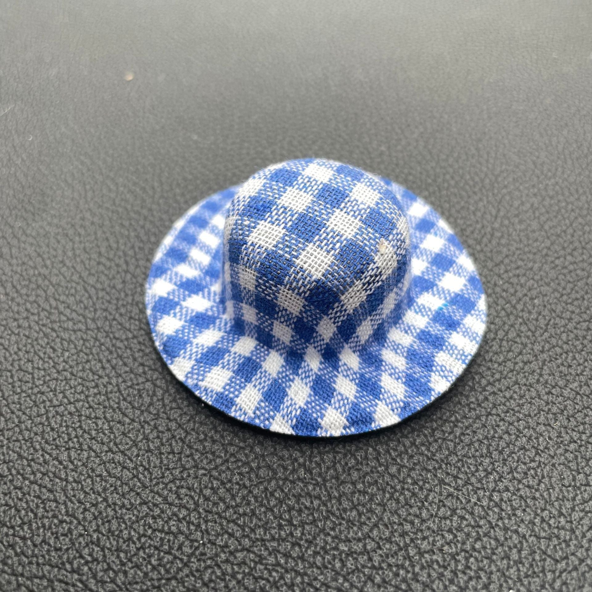 Wholesale Mini bow woven straw hat Doll Accessories