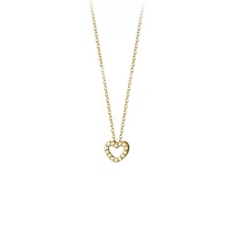 Wholesale S925 Sterling Silver Love Necklace Clavicle Chain