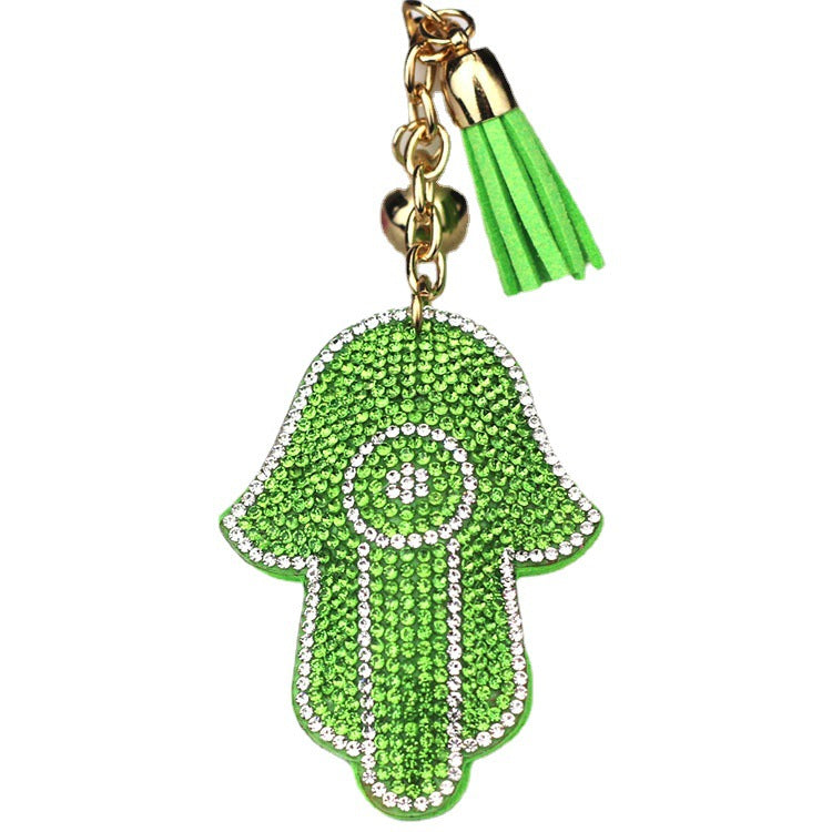 Wholesale Fatima's Hand Hot Diamond Keychain