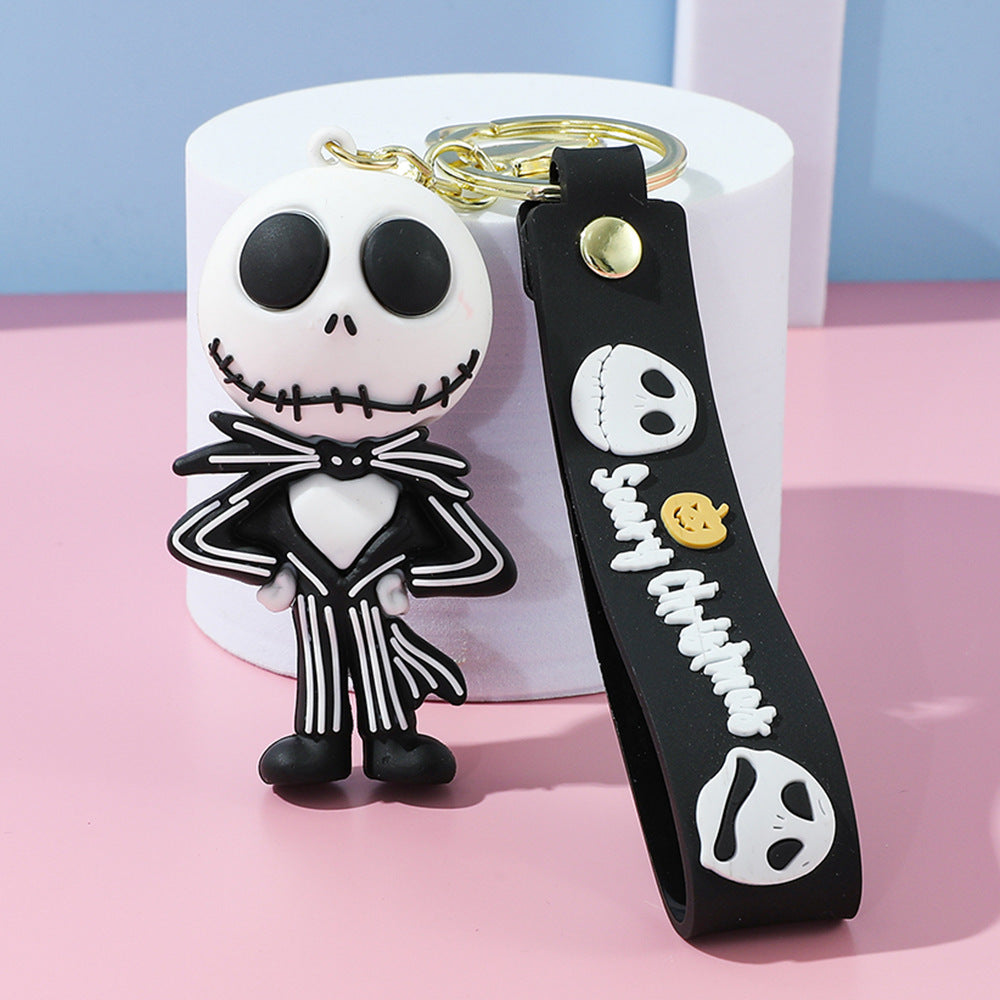 Wholesale PVC Keychain  Skull Design Cute Car Key Accessory Gift For Fans
