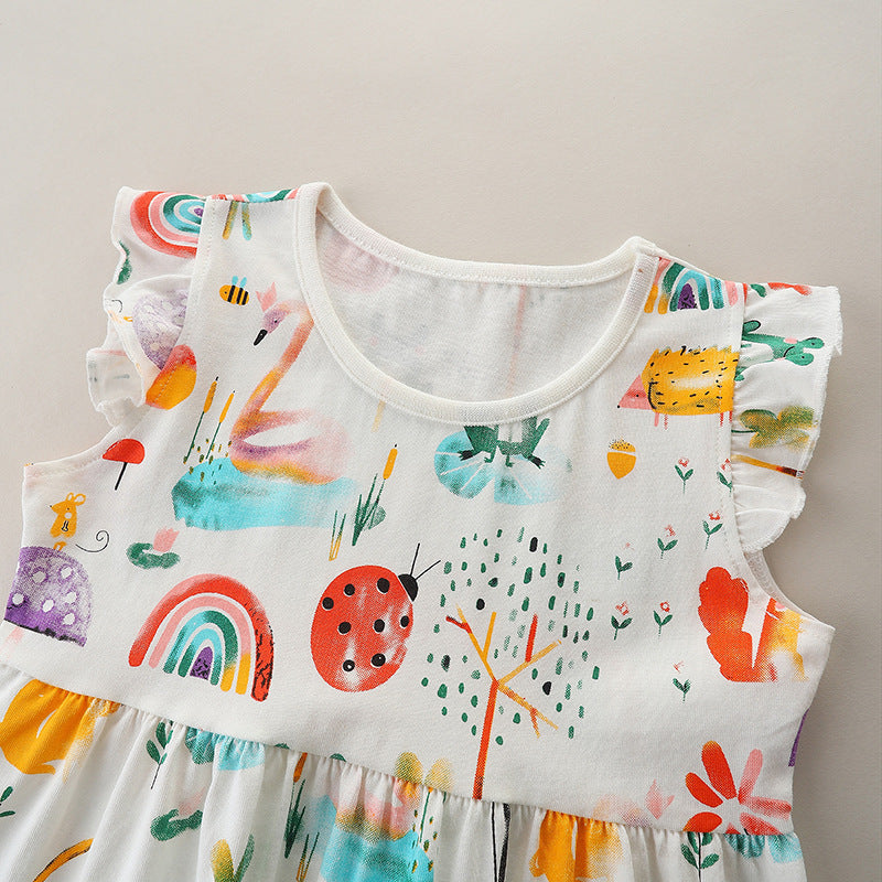 Wholesale Summer Embroidered Cotton Princess Skirt