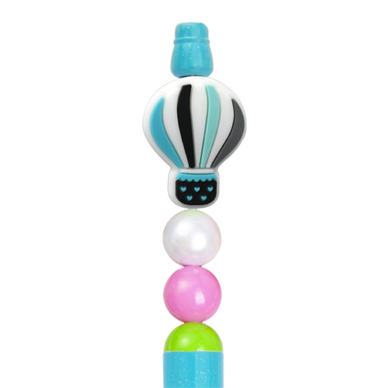 Wholesale Random10pcs/pack DIY Cute Cartoon Pvc Beaded Patch Pen Handmade Beading