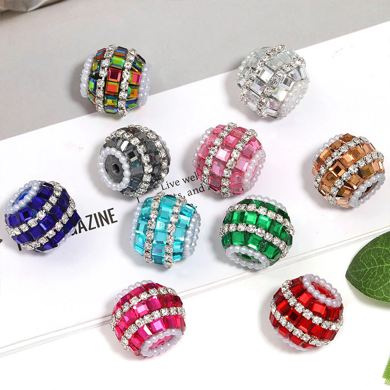 Wholesale  10pcs  Lantern-shaped beaded ball  Acrylic Beads