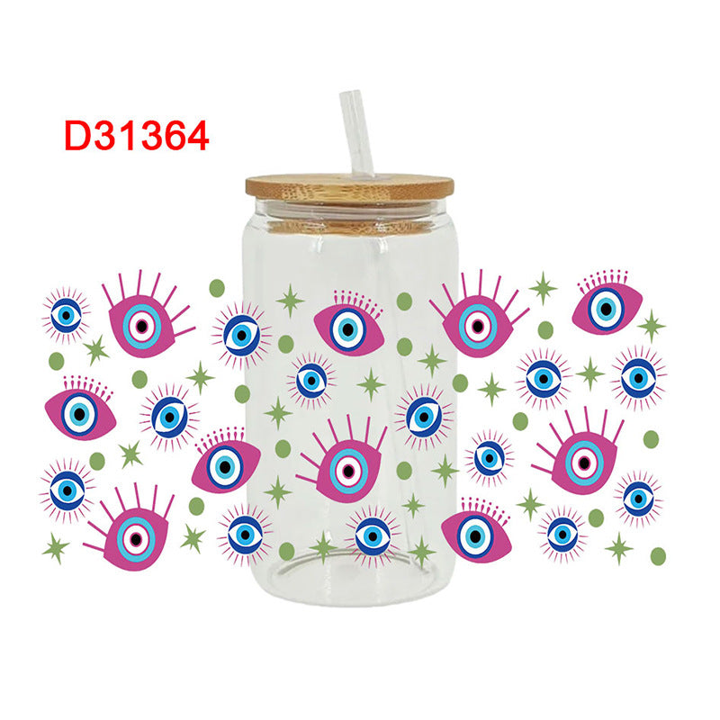 Wholesale Devil's Eye series 16oz Cup UV DTF Wraps