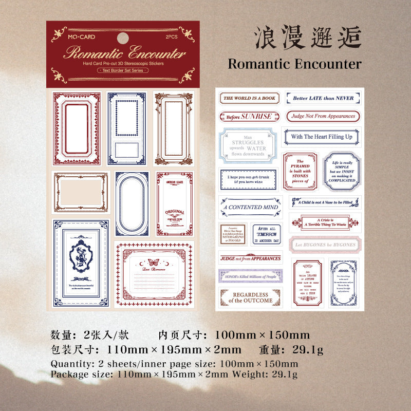 Wholesale Wholesale Momo hard card die-cut waste 3D three-dimensional stickers