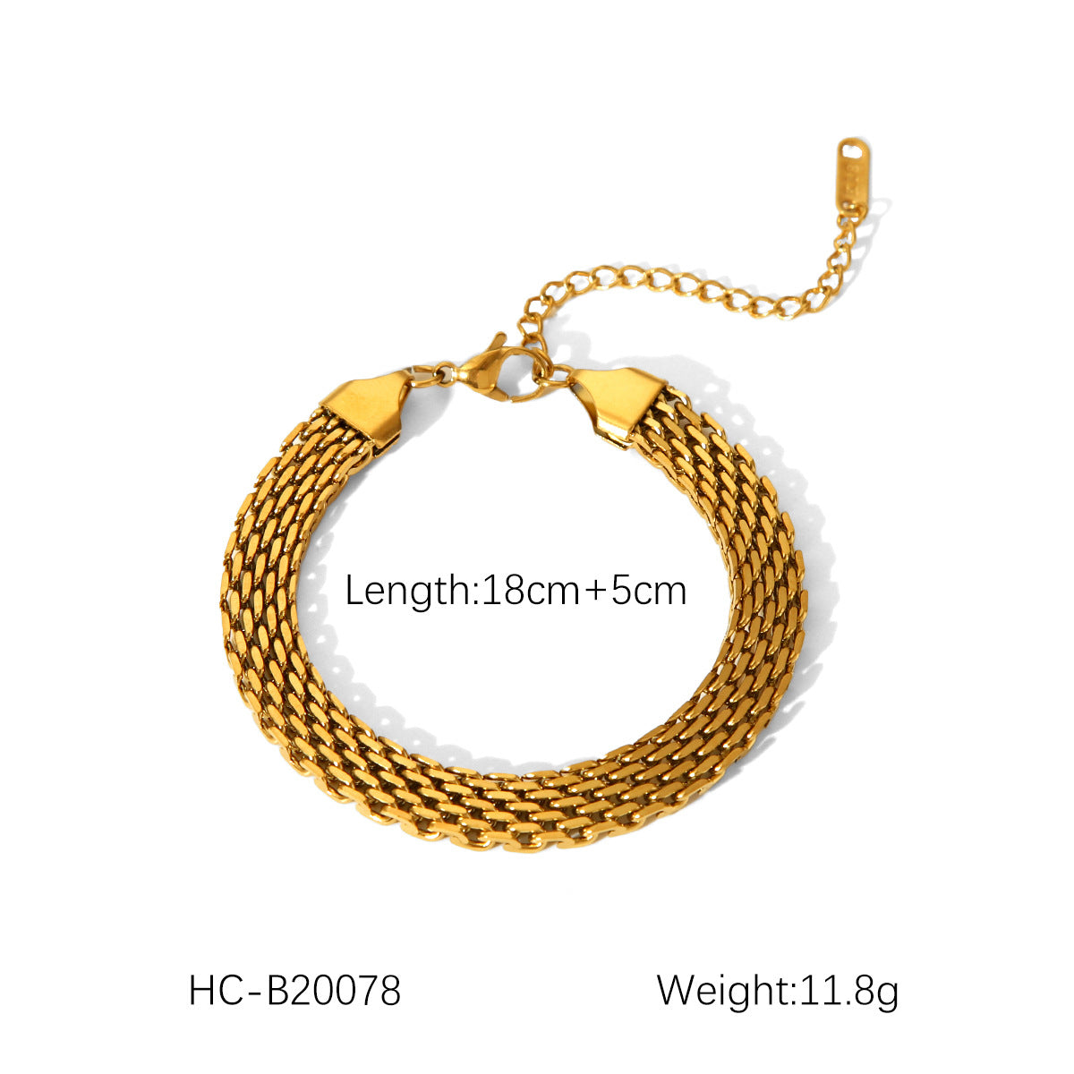 Wholesale Hot Selling 18K Gold Plated Bracelet Stainless Steel Bracelet Female INS Style Fashion Ball Ball Chain Handmade Chain Jewelry