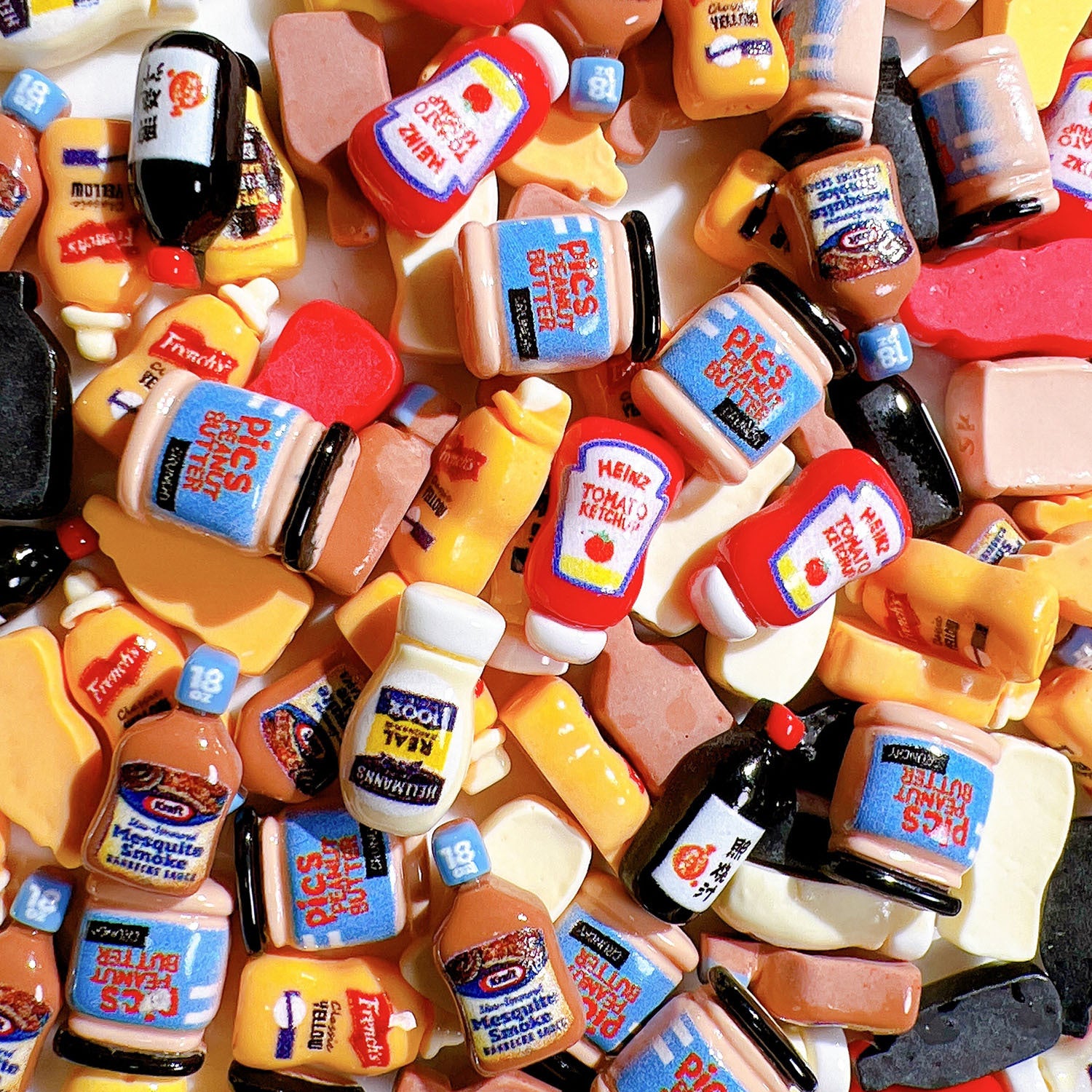 Wholesale 20pcs/pack Resin accessories handmade materials DIY mini salad dressing