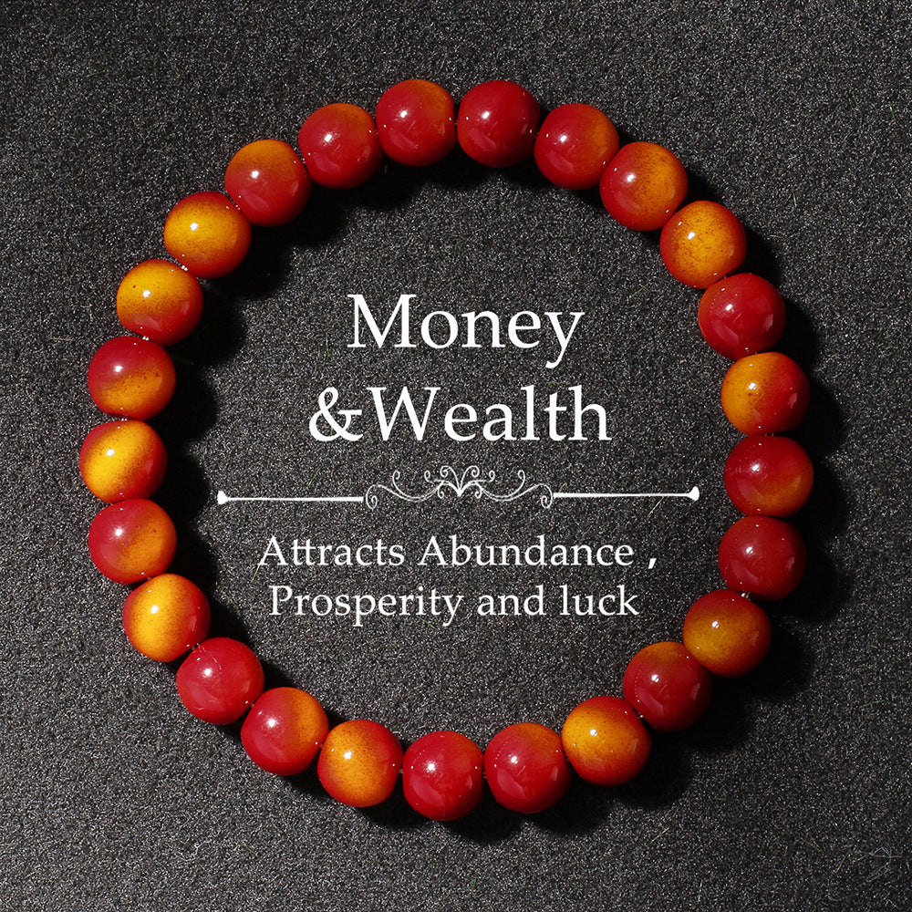 Wholesale Glass  Dopamine Imitation Tiger Eye  Bracelet