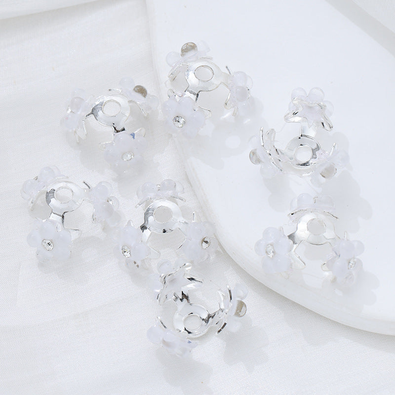 Wholesale 10pcs Five pointed star flower tray Beads