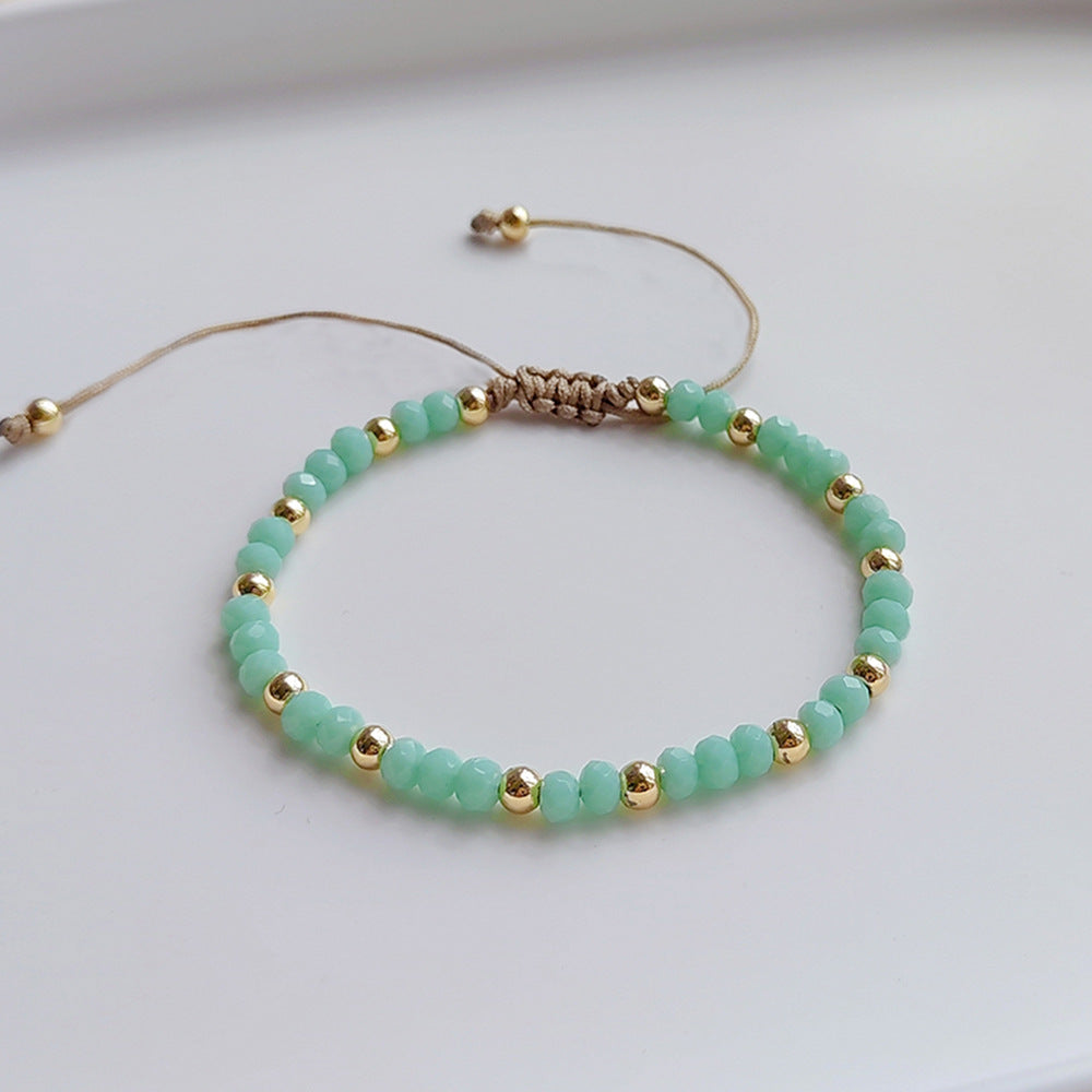 Wholesale Bohemian Soft Ceramic Flakes and Pearls Bracelet