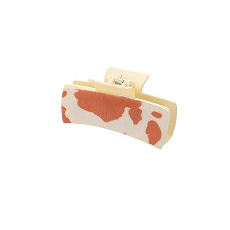 Wholesale Cow Print Hair Claw Clip Large Jaw Clip For Women Stylish Plastic Hair Accessory Boutique Resale