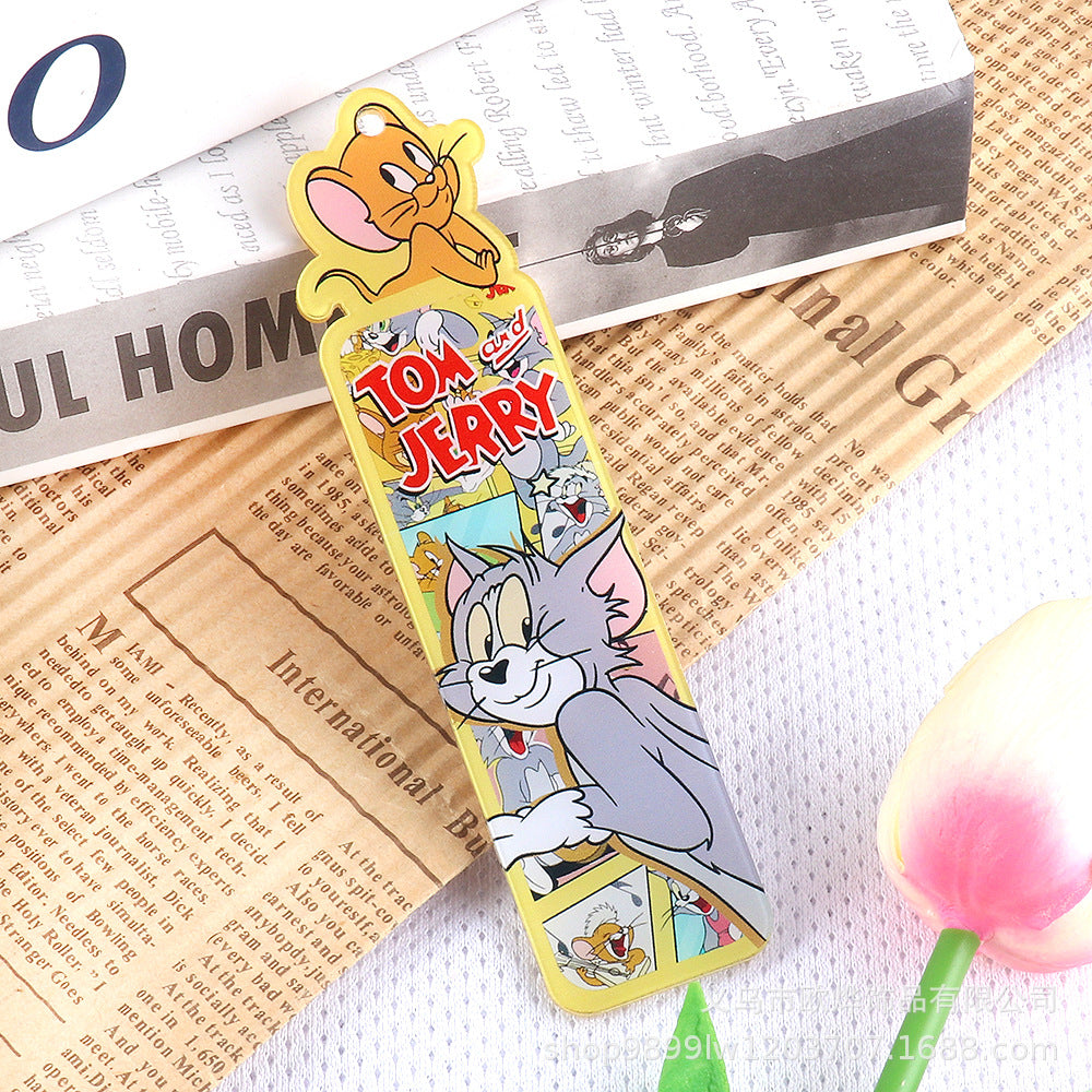 Wholesale 10pcs Cartoon Animal Acrylic Double-Sided Bookmarks