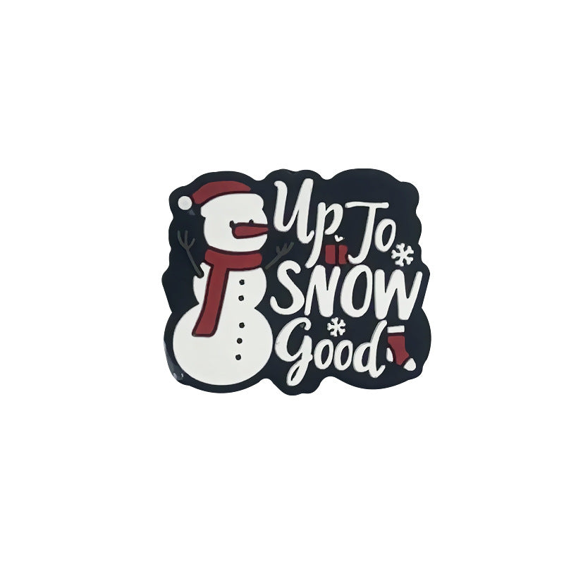 Wholesale 10pcs Christmas Silicone Cartoon Beads