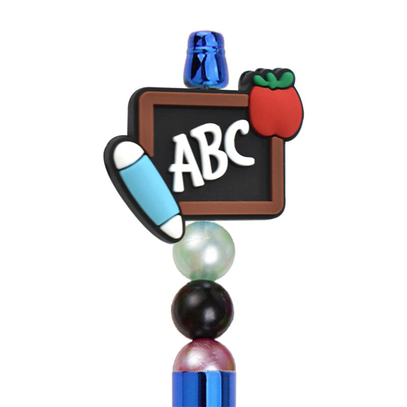 Wholesale Random 100pcs/pack DIY School Season Ballpoint Pen Beaded