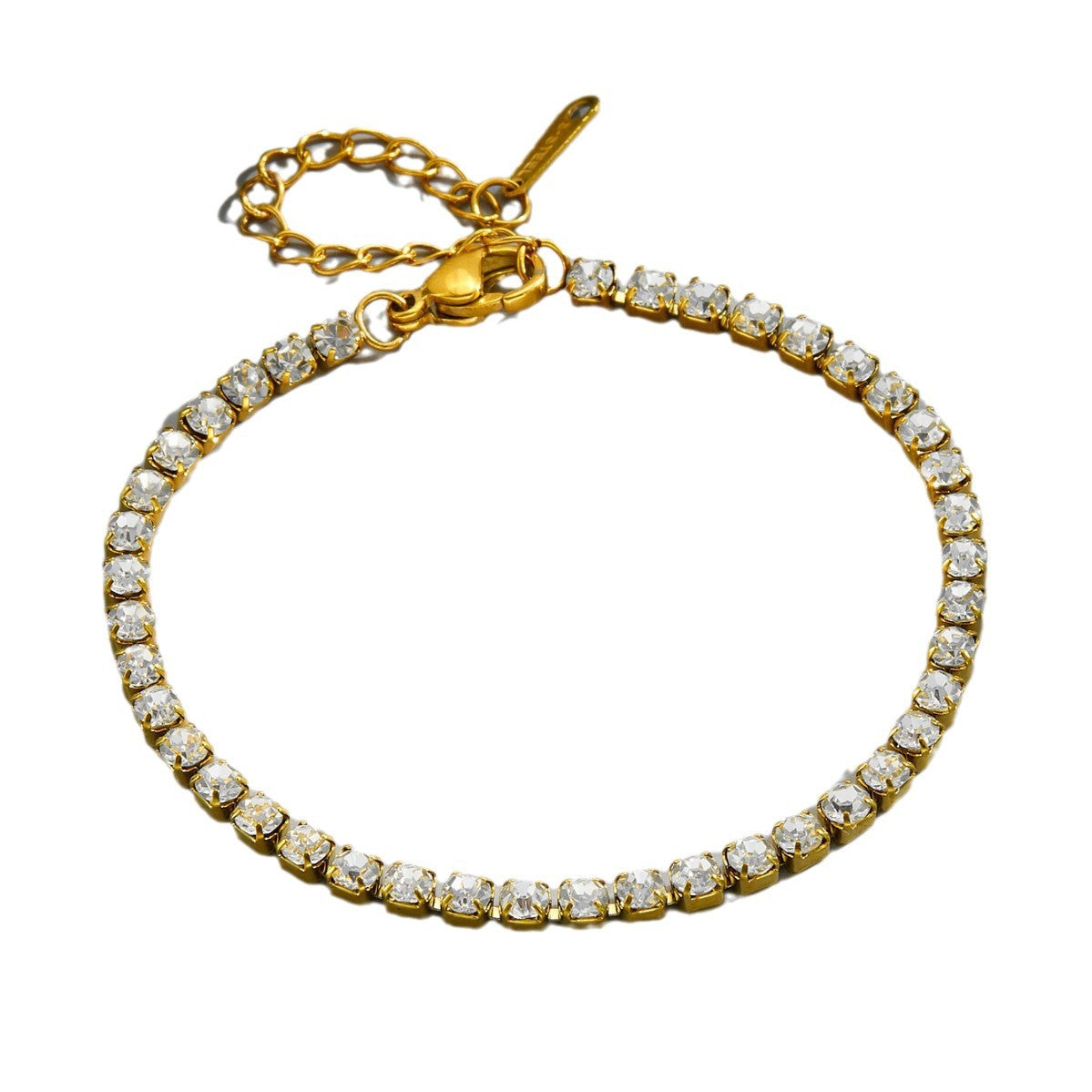 Wholesale multi-row full diamond Titanium Steel Bracelets