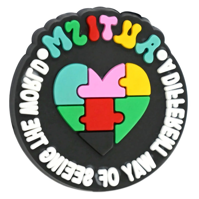 Wholesale  Random 100pcs/pack  Cartoon colored bead Focal Beads