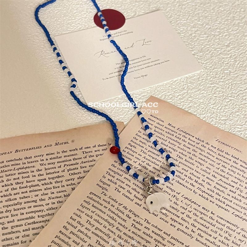 Wholesale Red M bean balloon dog pendant necklace