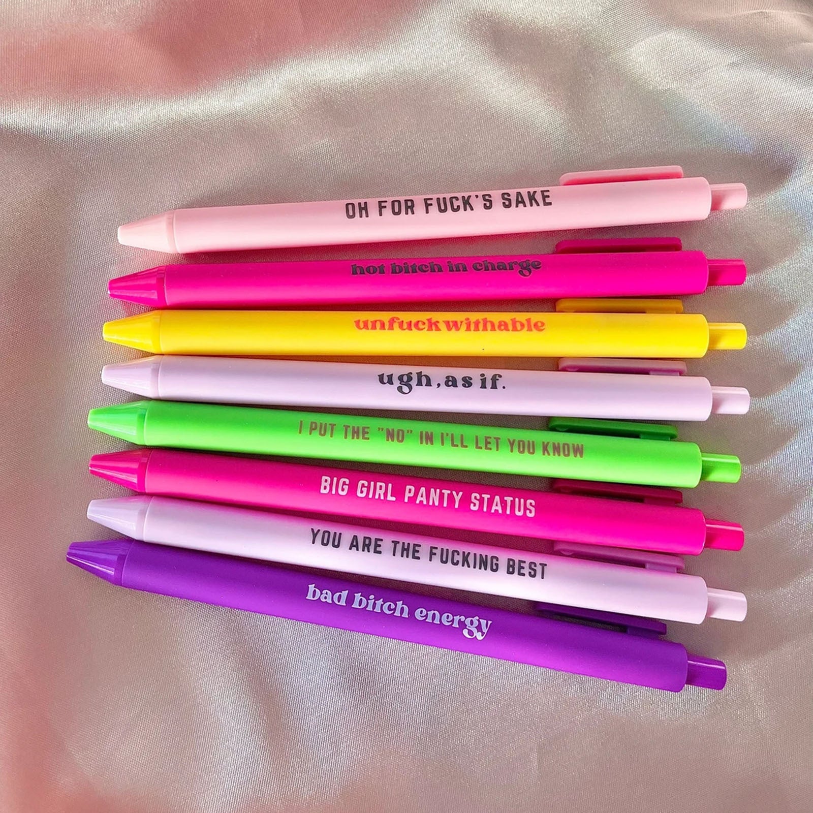 Mayorista 6pcs/set Plasias divertidas de plástico Palabras sucias