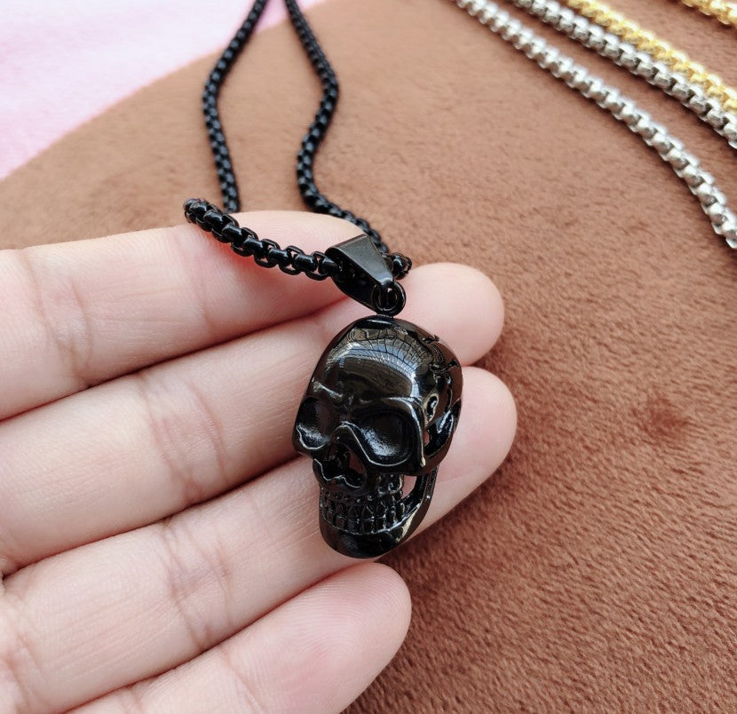 Wholesale Punk Non-mainstream Exaggerated Personality Skull Fashion Necklaces