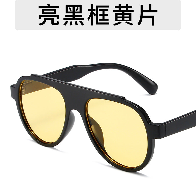 Wholesale Large frame leopard print sunglasses