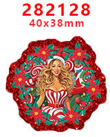 Wholesale Random 30pcs Christmas Cartoon Series Acrylic Flatback