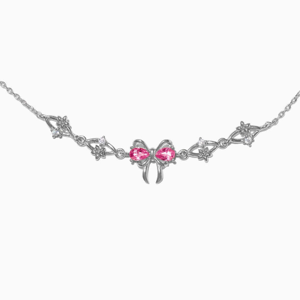 Wholesale  Cute Love Zircon Bow Copper Bracelet