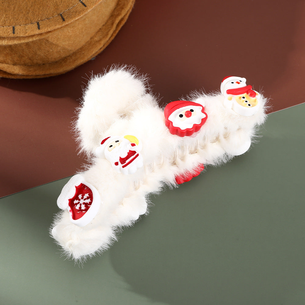 Wholesale Christmas Plush Hair Clips