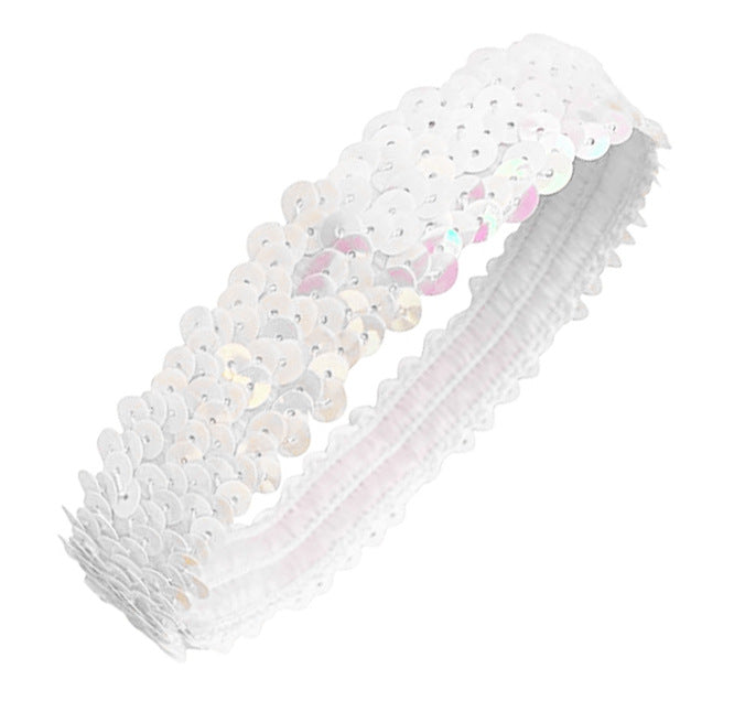 Wholesale Sports dance glitter shiny elastic headband