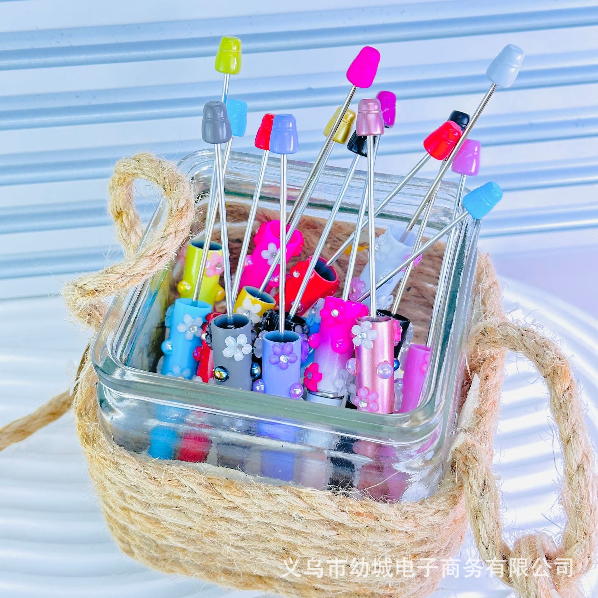 Wholesale 5pcs Magic wand  flowers  starry sky  sugar  beadable pens