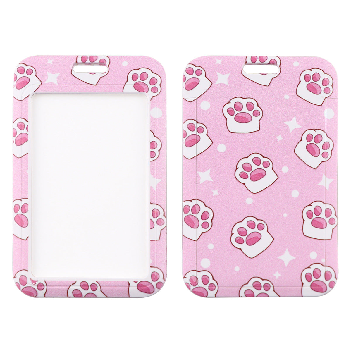 Wholesale Cat Paw Card Holder Ribbon Polyester Phone Lanyard Keychain