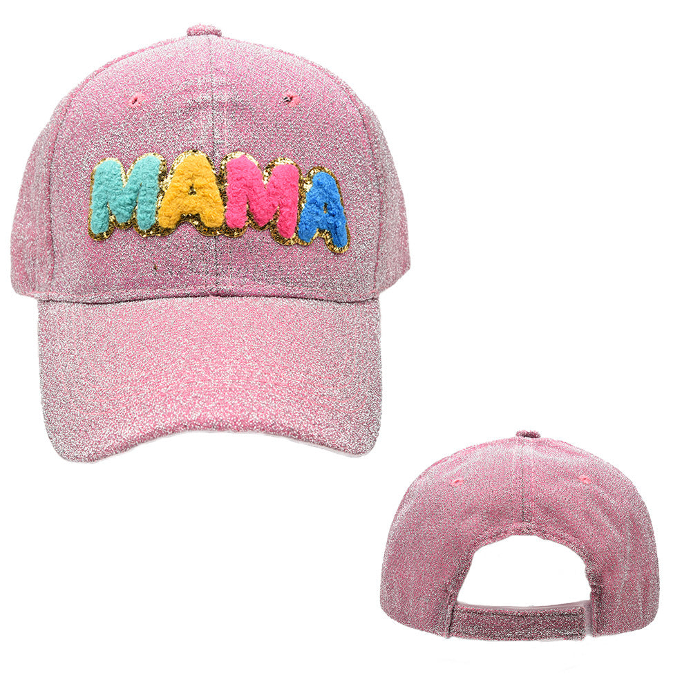 Wholesale Cotton Colorful MAMA Label Baseball Cap