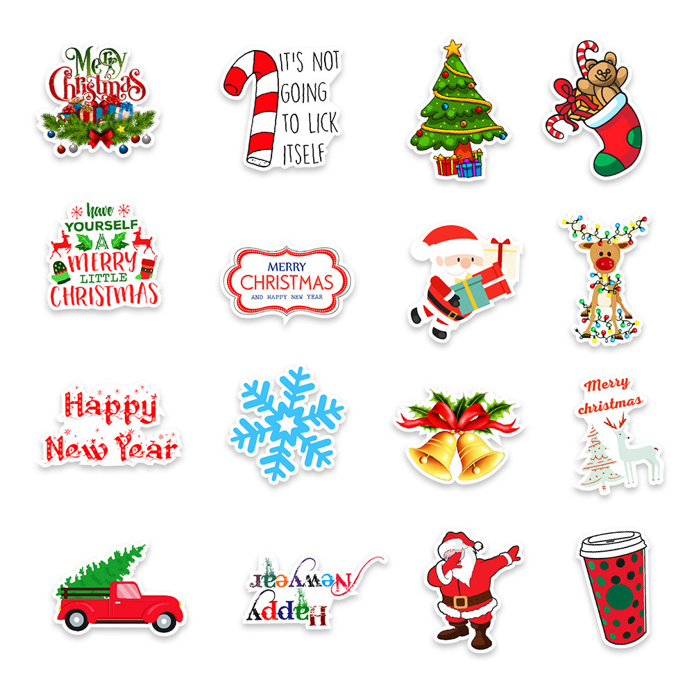 Wholesale 50Pcs  Christmas graffiti stickers