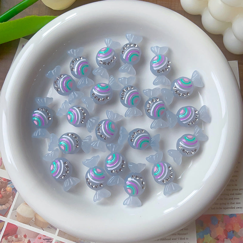 Wholesale Glow-in-the-dark rainbow candy beads Acrylic Beads