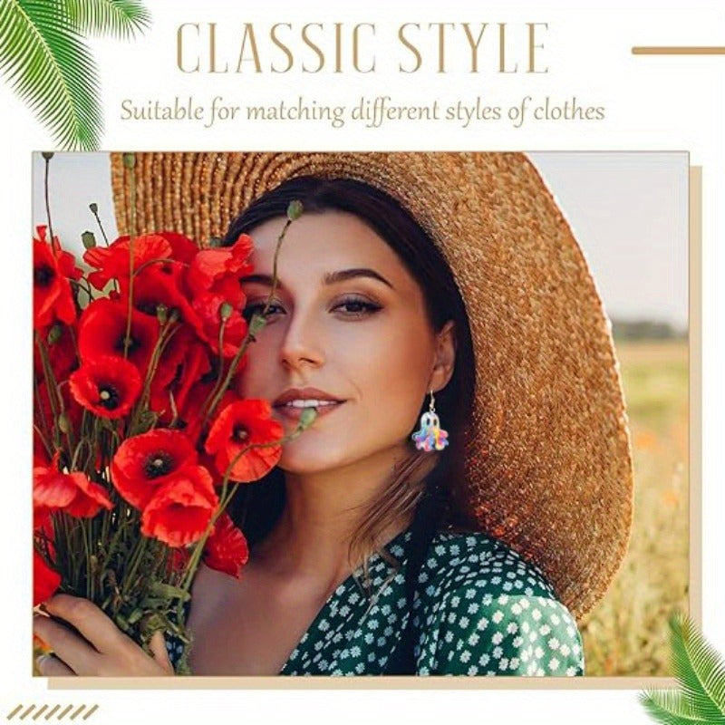 Wholesale Colorful Ghost Acrylic Earrings