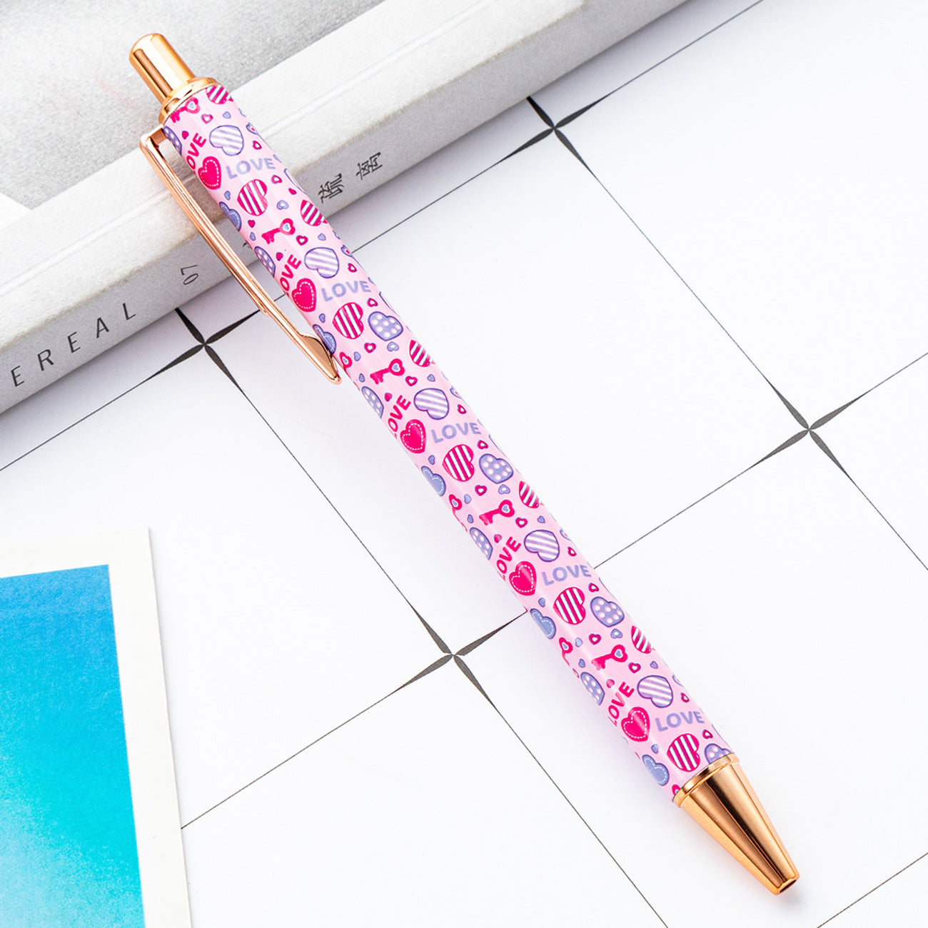 Wholesale of Valentine's Day Metal Action Pens