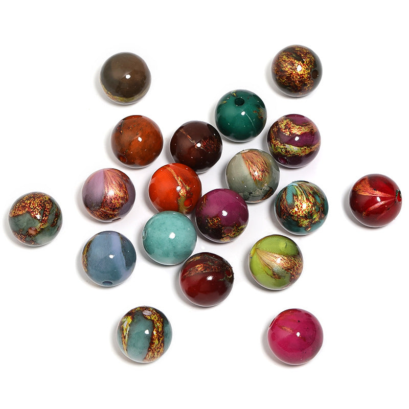 Wholesale 10pcs/pack Gilded lacquered acrylic beads Acrylic Beads