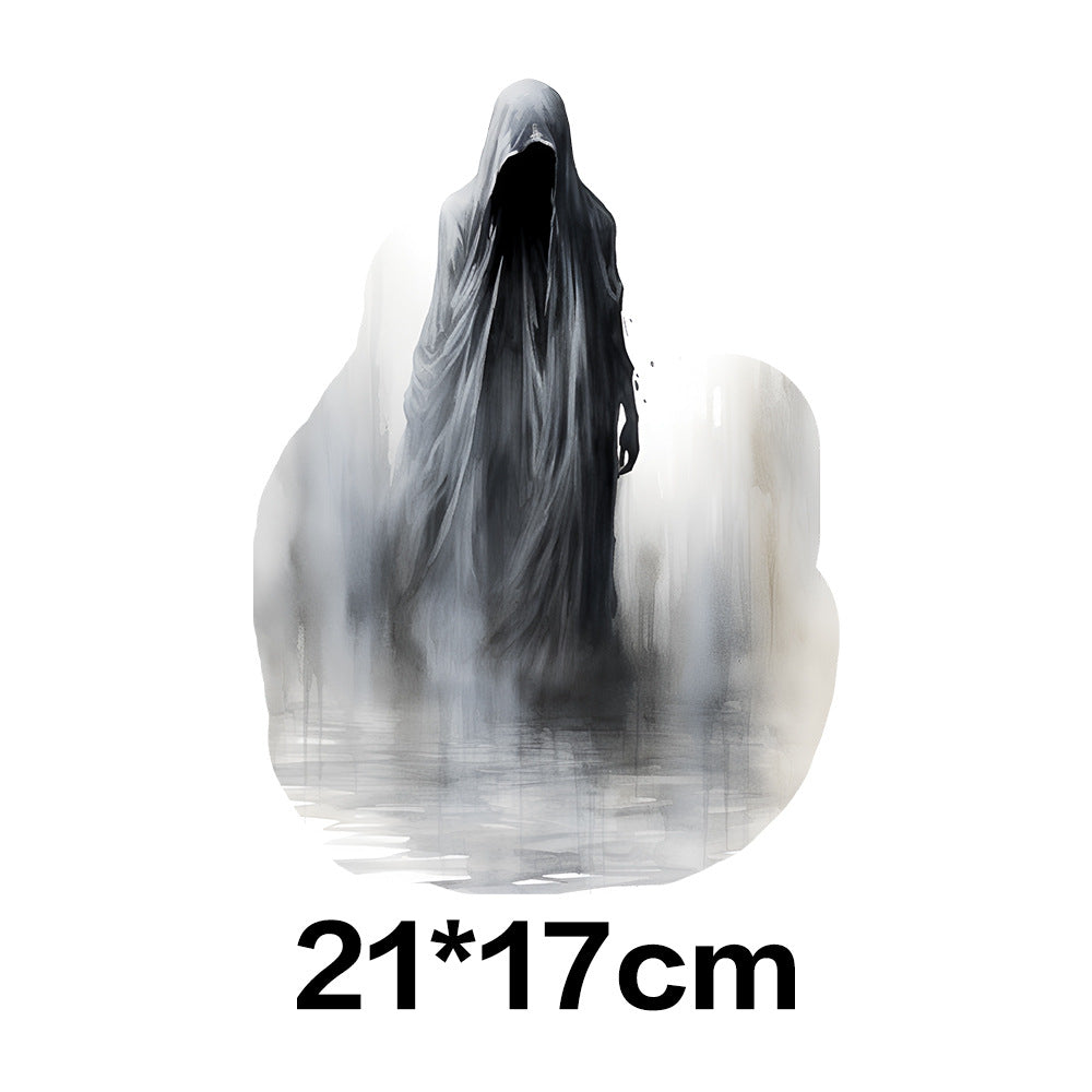 Wholesale 10pcs Halloween Black and White Horror Series UV DTF Ready to Press Transfers Wraps