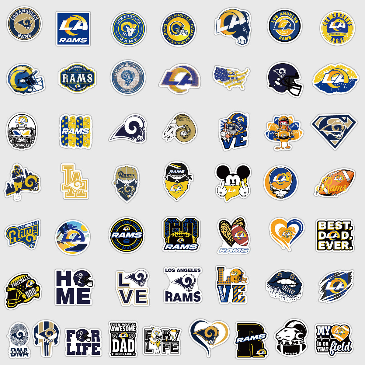 Wholesale 50pcs/pack football team graffiti stickers