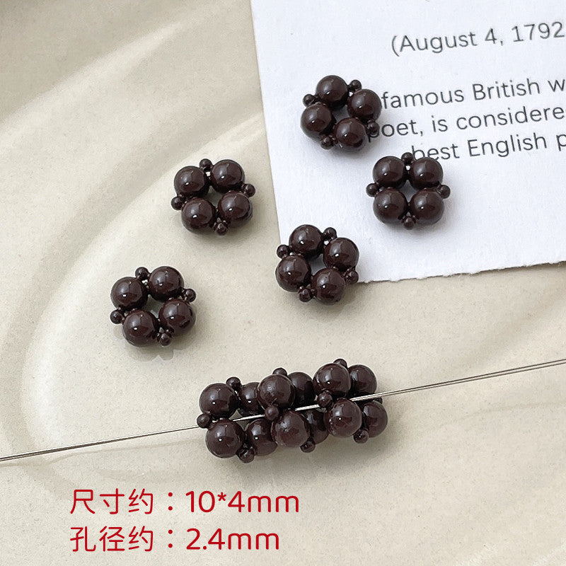 Wholesale 10pcs Dopamine Christmas Series Colorful Love Gift Box Beads