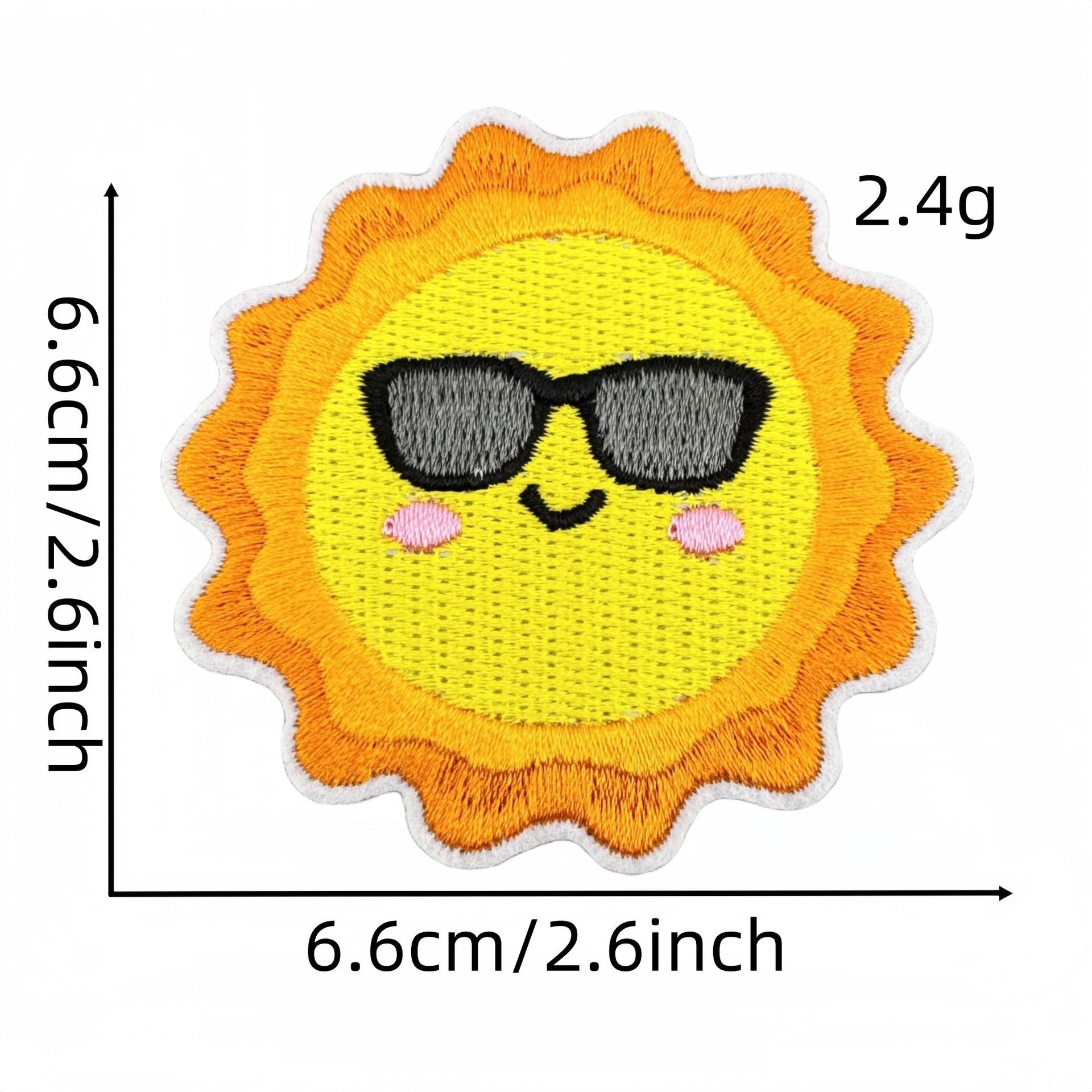 Wholesale Beach  decoration cartoon color embroidery badge badge sticker
