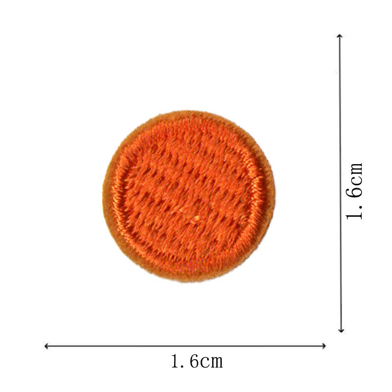 Wholesale Round Classic Computer Embroidered Flower Patch Applique