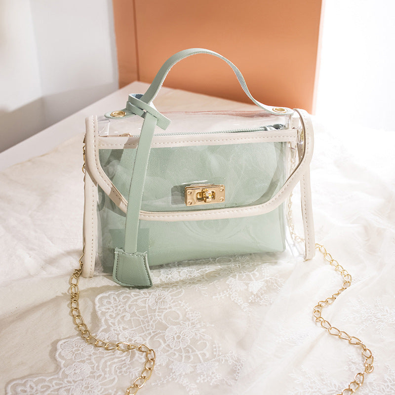 Wholesale PVC Transparent Messenger Bag