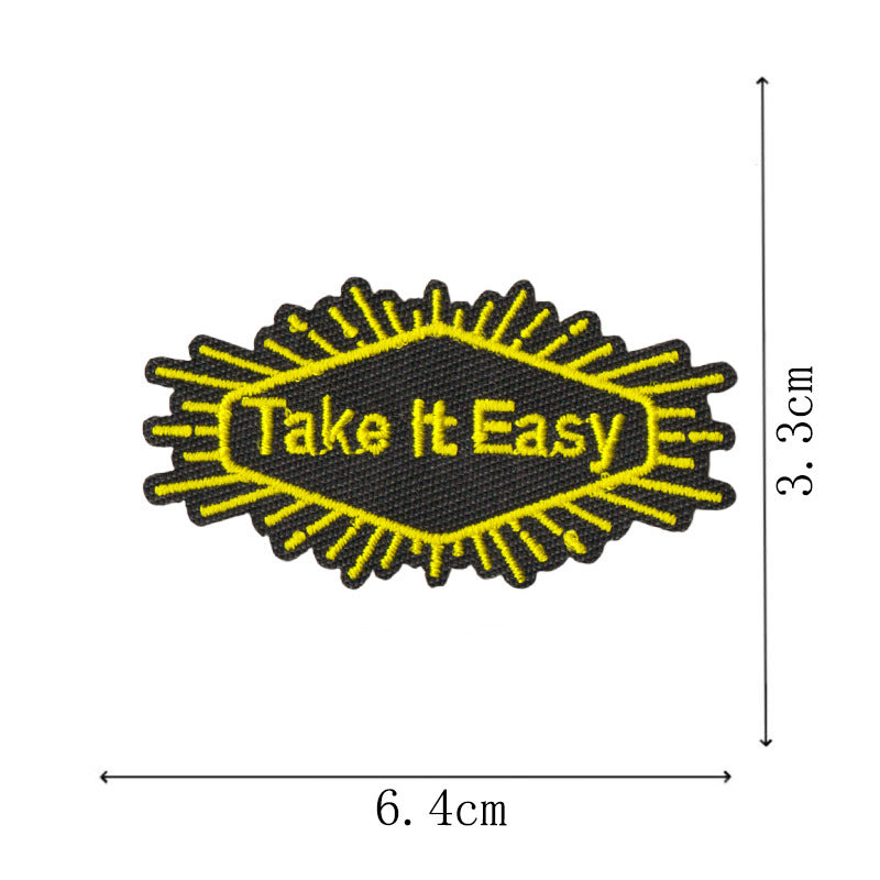 Wholesale Trendy Embroidered Fabric Patches Set Of 16 DIY Sew On Appliques For Clothing Towels Lightning Diamond Designs Everyday Accessory